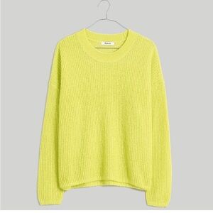 Madewell Ribbed Crewneck Sweater in Heather Citron